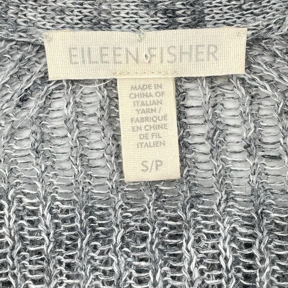Eileen Fisher Women's Ribbed Open Knit 100% Linen Cardigan Sweater, Sz. Small - Picture 4 of 8